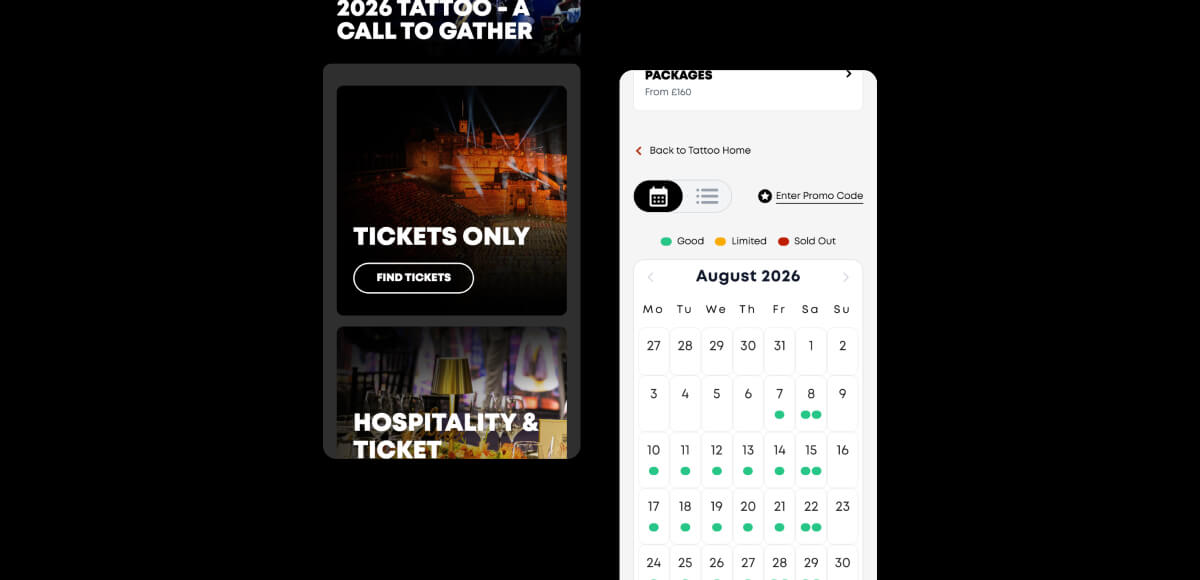 Royal Edinburgh Military Tattoo website