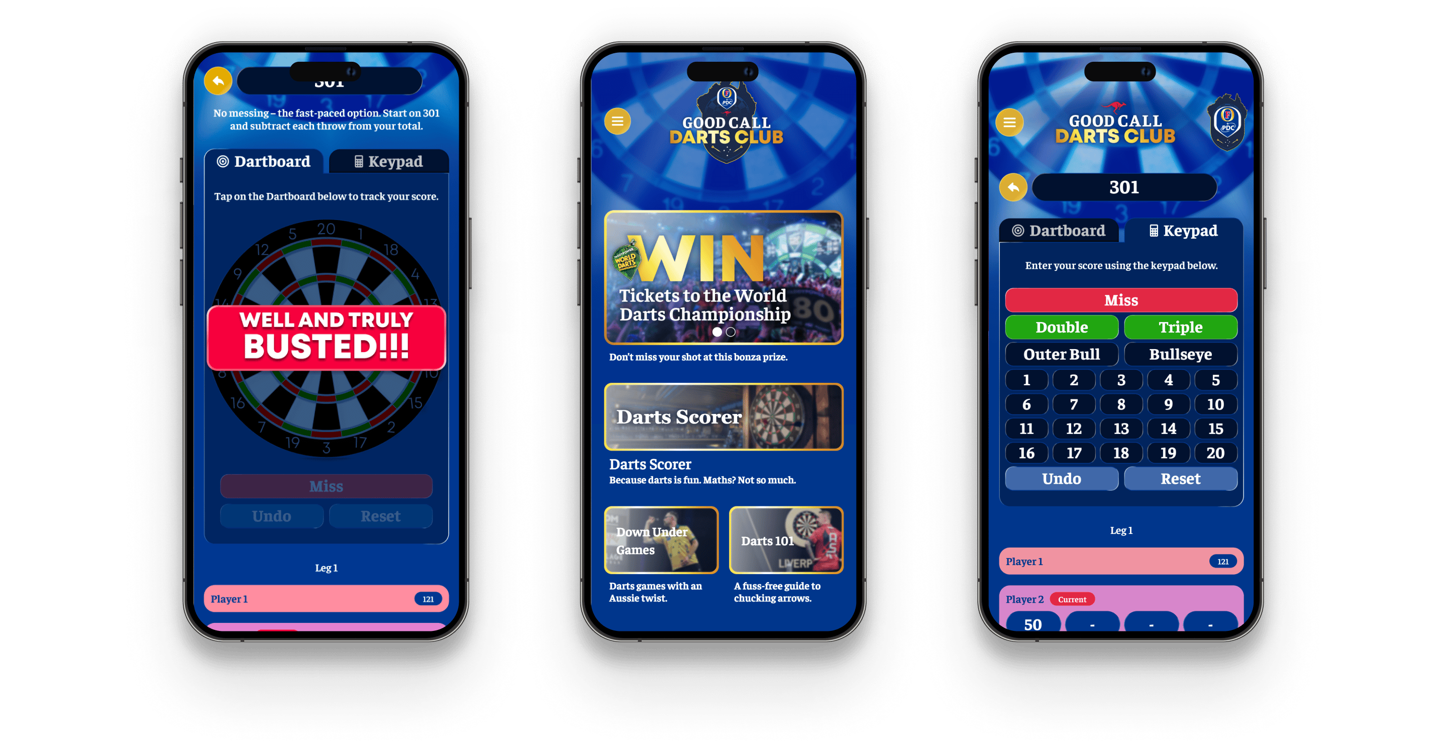 Mobile preview of Fosters Good Call Darts Club